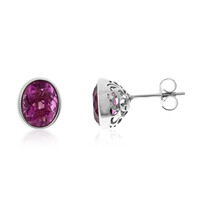 Orecchini in argento con Fluorite Rosa (CUSTODANA)