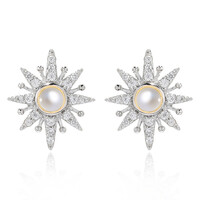Orecchini in argento con Perla di Acqua Dolce (Dallas Prince Designs)