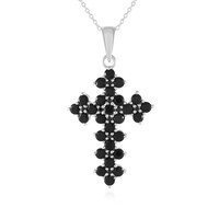 Collana in argento con Spinello Nero