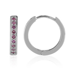 Orecchini in argento con Rodolite
