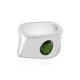 Anello in argento con Diopside Russo (de Melo)