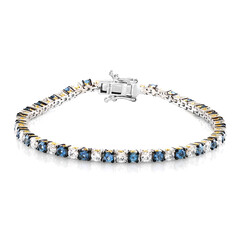 Bracciale in argento con Acquamarina (Gems en Vogue)