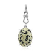 Ciondolo in argento con Diaspro Dalmata