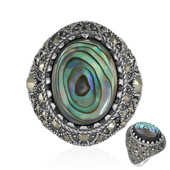 Anello in argento con Conchiglia Abalone (Annette classic)