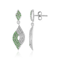 Orecchini in argento con Tsavorite