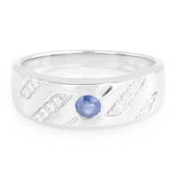 Anello in argento con Zaffiro di Laos