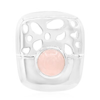 Ciondolo in argento con Quarzo Rosa