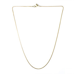 Catenina a serpente regolabile con cursore in argento 925 placcato oro giallo  - 61 cm - 5,05 g