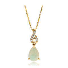 Collana in oro con Opale di Welo AAA