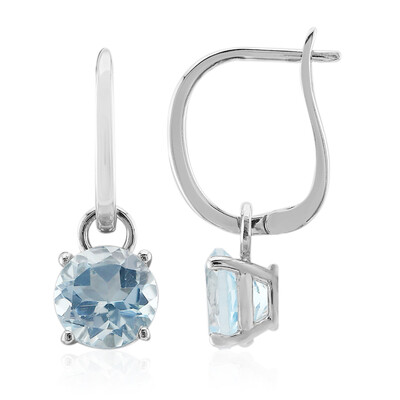 Orecchini in argento con Topazio Blu Cielo
