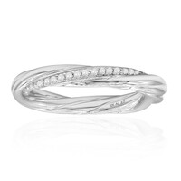 Anello in argento con Diamante I3 (I)