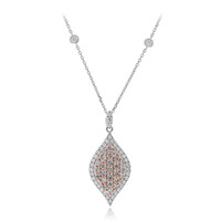 Collana in oro con Diamante Rosa I1 (CIRARI)