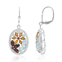 Orecchini in argento con Citrino Madeira