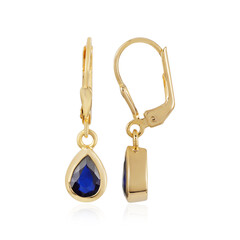 Orecchini in argento con Spinello Blu Royal