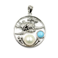 Ciondolo in argento con Perla di Acqua Dolce