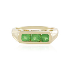 Anello in oro con Tsavorite della Tanzania