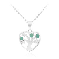 Collana in argento con Smeraldo Brasiliano