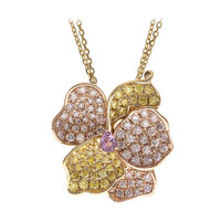 Collana in oro con Zaffiro Rosa (CIRARI)