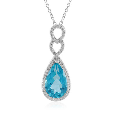 Collana in argento con Topazio Paraiba