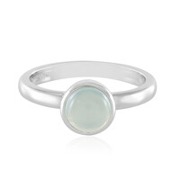 Anello in argento con Calcedonio Blu