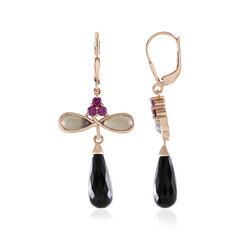 Orecchini in argento con Onice Nero (KM by Juwelo)