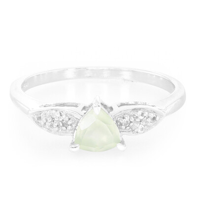 Anello in argento con Prehnite