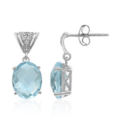 Orecchini in argento con Topazio Blu Cielo