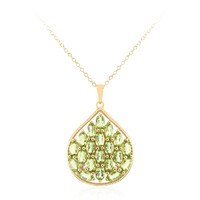Collana in argento con Peridoto della Birmania
