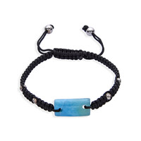 Bracciale in argento con Larimar