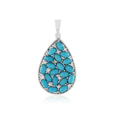 Ciondolo in argento con Turchese Sleeping Beauty (Faszination Türkis)