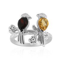 Anello in argento con Granato