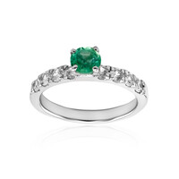Anello in argento con Smeraldo Russo