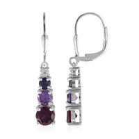 Orecchini in argento con Rodolite