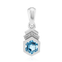 Ciondolo in argento con Topazio Blu Svizzero (Pallanova)