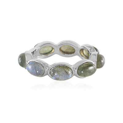 Anello in argento con Labradorite