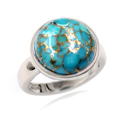 Anello in argento con Turchese Ramato Blu (Faszination Türkis)
