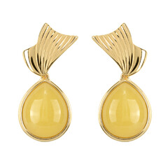 Orecchini in argento con Ambra Baltica