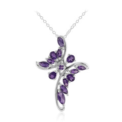 Collana in argento con Ametista Zambiana