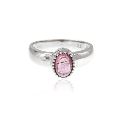 Anello in argento con Tormalina Rosa