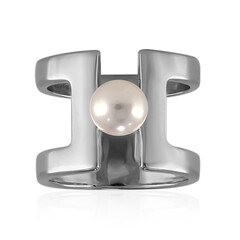 Anello in argento con Perla di Acqua Dolce (TPC)