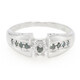 Anello placcato in platino con Diamante Fancy