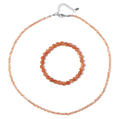 Parure in argento con Pietra del Sole