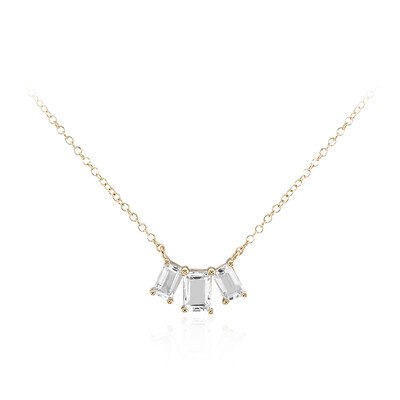 Collana in argento con Topazio Bianco