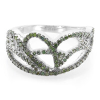 Anello in argento con Diamante Fancy