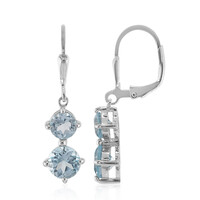 Orecchini in argento con Topazio Blu Cielo