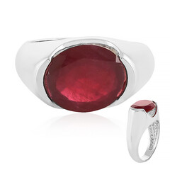 Anello in argento con Rubino del Madagascar