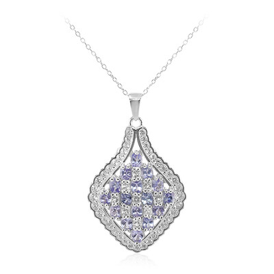 Collana in argento con Tanzanite