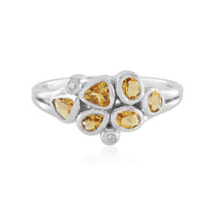 Anello in argento con Citrino