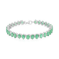 Bracciale in argento con Smeraldo Zambia