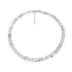 Collana in argento con Quarzo Rutilato Nero